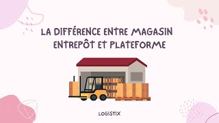 La différence entre entrepôt magasin et plateforme [upl. by Ynaffital20]