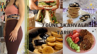 KAHVALTIVLOG🍳64kg58kg TÜM HAFTA İÇİN 7 SAĞLIKLI VE KOLAY KAHVALTI TARİFİ DERLEMESİ🍅🥒🥪🥑 [upl. by Nadab]