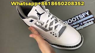 Jordan 3 Retro Midnight Navy CT8532 140 Review from BOOTSFY [upl. by Sly]