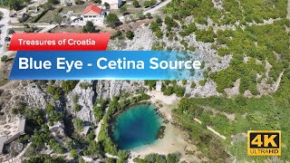 Blue Eye of Croatia  the Cetina Source  filmed with DJI Mavic3pro amp Avata2 [upl. by Trebornhoj]