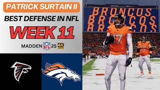 Atlanta Falcons vs Denver Broncos  Week 11  Madden 25  4K [upl. by Blaine]