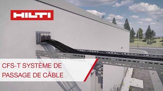 Système de passage de câbles Hilti CFST  Solutions détanchéité universelles pour les câbles [upl. by Burford]