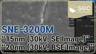 SECSEM TabletopSEM SNE3200M Operation [upl. by Idmann]