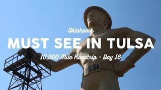 Things to Do in Tulsa OK  10K Road Trip Vlog Day 16 [upl. by Orenid]