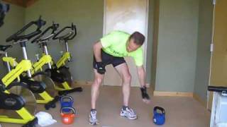 10 Minute Kettlebell Workout for Triathletes [upl. by Aicirtam]