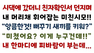 실화사연시댁에 갔더니 친자확인서 던지며 내 머리채 휘어잡는 미친시모 quot앙큼한것 뻐꾸기 새끼를 키워quot quot미쳤어요 이게 누구건데quot 내 한마디에 피바람이 부는데사연읽어주는여자 [upl. by Oesile179]