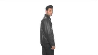 Perry Ellis  Smooth Lambskin Open Bottom Jacket SKU8014960 [upl. by Nywled]