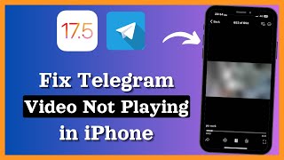 How to Fix Telegram Videos not playing on iPhone 100 Working Method [upl. by Healion]