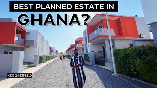 Inside Ghanas Most Stunning Well Planned Community  Affordable Houses in Accra Ghana [upl. by Basir]