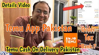 Temu App Review Pakistan  How to Order Temu App  l Temu Cash On Delivery Pakistan [upl. by Draned]