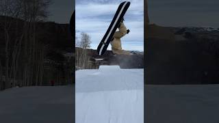 Frontflip  My favorite trick snowboard snowboarding flip frontflip aspen colorado [upl. by Annairoc]