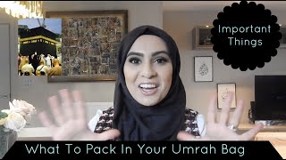 WHAT TO PACK FOR UMRAH [upl. by Gnihc]