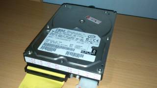 Sound of IDE HDD IBM Deskstar IC35L020AVER070 [upl. by Yoc267]