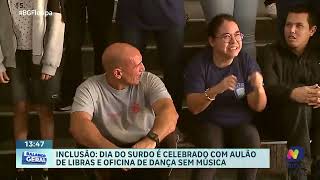 Dia do Surdo aulas de LIBRAS e dança sem música celebram inclusão em São José [upl. by Eaves]