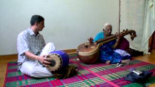 Kalpakam Swaminathan Veena amp Mali Umayalpuram Mridangam perform in Chennai 2008 PT2 [upl. by Eseela]