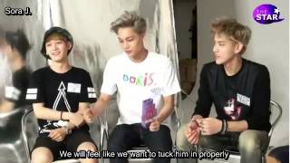 ENG SUB 130830 EXO The Star Interview Chanyeol Kris Kai Luhan Chen [upl. by Doubler]