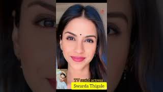 Swarda Thigale old and young TV serial actress shorts [upl. by Nossila215]