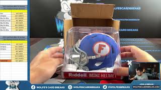 2024 Gold Rush Autographed Series 6 Mini Football Helmet 1 Box Random Division Break 2 [upl. by Storm756]