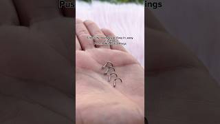 how to insert threadless nose stud  nosejewelry bodyjewelrydotcom [upl. by Publea]