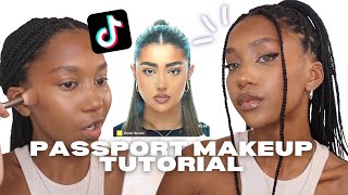 the PERFECT passport makeup tutorial for dark skin ft 2dadoll [upl. by Ateuqram655]