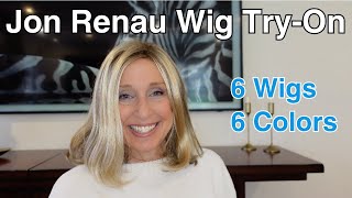 Jon Renau Wig TryOn  6 Styles  6 Colors [upl. by Adalia]