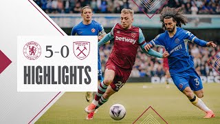 Chelsea 50 West Ham  Premier League Highlights [upl. by Aicilanna]