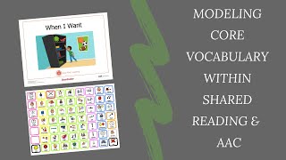 Modeling Core Vocabulary Within Shared Reading amp AAC [upl. by Aititel]