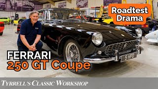 Disaster Strikes Ferrari 250 GT Coupe Road Test Drama  Tyrrells Classic Workshop [upl. by Beaver]