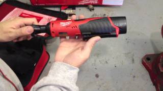 The Milwaukee M12 Cordless 38quot Ratchet Kit 245721 In Action [upl. by Sola598]