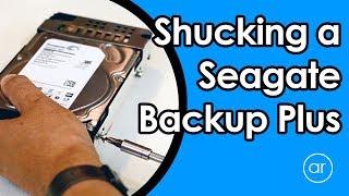 How to Remove  Shuck the Hard Drive from Seagate Backup Plus 5TB Drive [upl. by Arahsak]