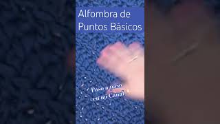 ALFOMBRA en TRAPILLO con Puntos Básicos Paso a Paso en mi Canal👇🏻 [upl. by Nirrek]