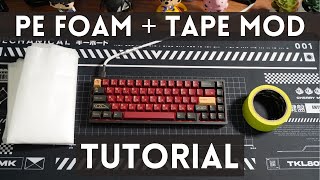 How to PE Foam and Tape Mod your Mechanical Keyboard  KBD67lite amp NK65 Sound test [upl. by Nonnag336]