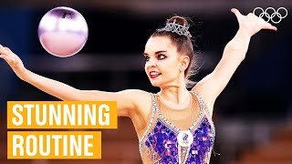 Dina Averinas Beautiful Ball Performance at Tokyo 2020 [upl. by Tolmach755]