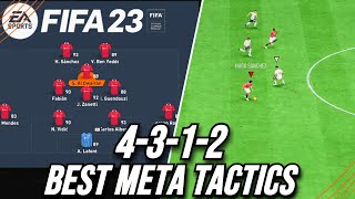 FIFA 23 BEST META 4312 CUSTOM TACTICS  Best Custom Tactics Post Patch [upl. by Arriat]