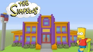 Minecraft Tutorial How To Make Springfield Elementary quotThe Simpsonsquot [upl. by Latta206]