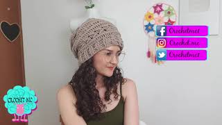 Gorro caído a crochet para hombres y mujeres  todas las tallas [upl. by Mauri666]