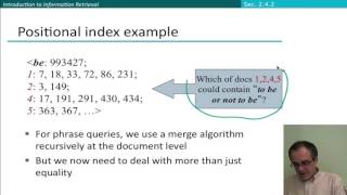 7 6 Phrase Queries and Positional Indexes 19 45 [upl. by Elicul912]