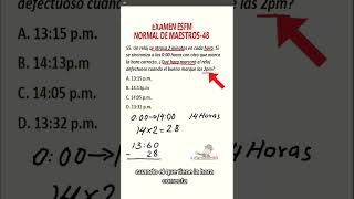 Examen Normal de Maestros ESFM Problemas Resueltos51 ESFM NormaldeMaestros [upl. by Holloway]