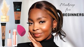 Affordable Makeup Tutorial for Beginners  South African YouTuber NalediM [upl. by Yeltrab]