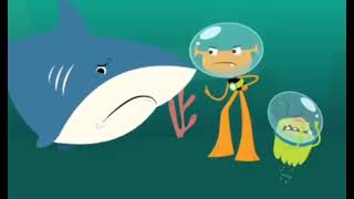 yoop is scary at plory is go away baby shark in plory and yoop network intro [upl. by Lahpos]