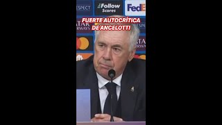 La GRAN AUTOCRÍTICA de ANCELOTTI tras la derrota en CHAMPIONS  LILLE 1  REAL MADRID 0 [upl. by Anairt]