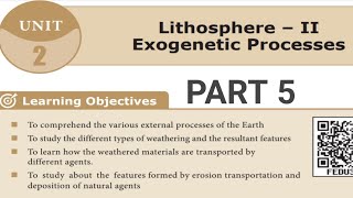 LITHOSPHERE  II EXOGENETIC PROCESSES PART 5 [upl. by Atekal518]