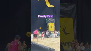 Future Champion alert beachvolley familytime avp beachvolleyball volleyball fatherlove [upl. by Colon]