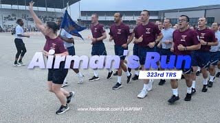 323rd Training Squadron Airmans Run  January 18 2023 [upl. by Assirrac445]