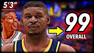 I Made 5’3” MUGGSY BOGUES a 99 OVERALL… and he became the GOAT [upl. by Bashemath]