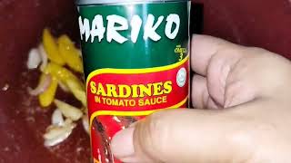 Ginisang Sardinas with Egg  Marians Vlog [upl. by Ylrehc]