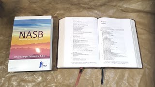 NASB Wide Margin Reference Bible Review pt 1 [upl. by Egroj]