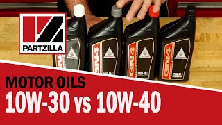 10W30 vs 10W40 Oil  What’s the Difference Between 10W30 and 10W40 Oil  Partzillacom [upl. by Harahs]