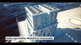 Portable Naval Air Defense System CDome Mission Module without deck penetration [upl. by Pleasant]