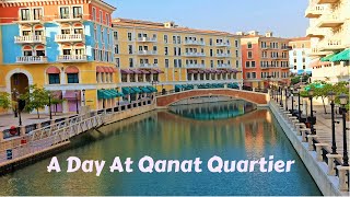 Exploring Qanat Quartier at The Pearl Qatar [upl. by Lrak]